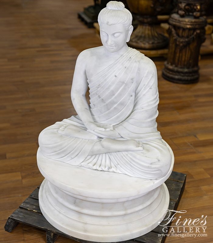 Marble Statues  - Solid Marble Buddha Statue - MS-1420